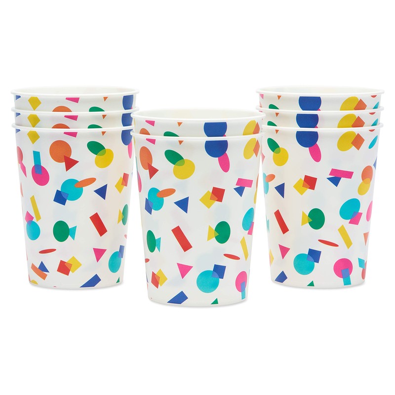 American Greetings Rainbow Party Supplies, 16 oz. Cups (8-Count)
