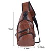 AMJ Small Crossbody Backpack Sling Bag Shoulder Leather Chest Bags,