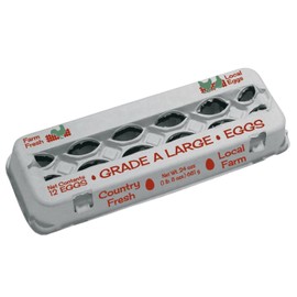 TECS Grade A Large Printed Paper-Pulp Carton with UPC