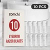 10PCS Replacement Razor Blades,Razor Blades Refills,Eyebrow Facial Razor Blades