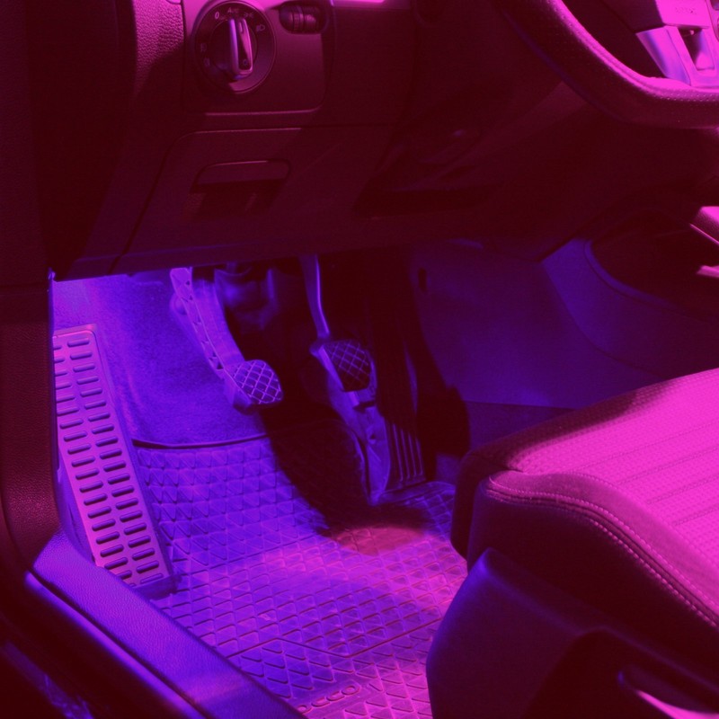 2 x LED modules footwell lighting - white blue SMD