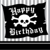 16-Count Paper Beverage Napkins, Pirate Parrty Happy Birthday
