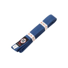Ronin Brand Martial Arts Uniform - Cinturón de rango de color liso - Wht, Amarillo, Verde, Org, Azul, Pur, Rojo, Brn y Negro, Azul, 1