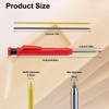 MWOOT Carpenter's Pencils, Carpenter Pencil Set with Built-in Sharpener and
