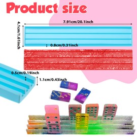 Dominoes Storage Box Resin Mold Domino Box Mold Jewelry Storage Case Holder Mold Slide Box Silicone Mold Case Epoxy Resin Casting Mold for DIY Dominoes Jewelry Box Home Decoration