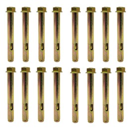 16 Pack Of Sleeve Anchor Bolts 8mm X 65mm For Concrete, Brick, Stone