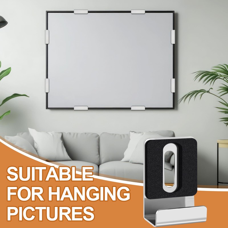 SiliFine 12 Pcs Metal Mirror Holder Kit Metal Mirror Holder