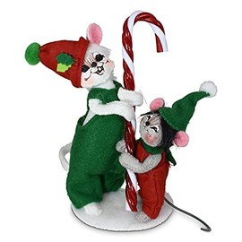 Annalee Candy Cane Mice, 5 inch