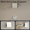 18.5 Inches Straight Extended Pivoting Shower Arm With Flange, Rain