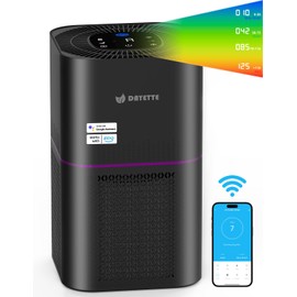 Dayette Air Purifiers for Home Bedroom Up to 2200 Sq Ft，H14 True HEPA Filter Smart WIFI Air Purifiers for Large Room,APP & Alexa Control Air Cleaner with for Allergies Pet Dander Smoke Dust