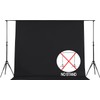 Joccun 7X10FT Black Backdrop Background for Photography,Polyester Backdrop Curtain Background