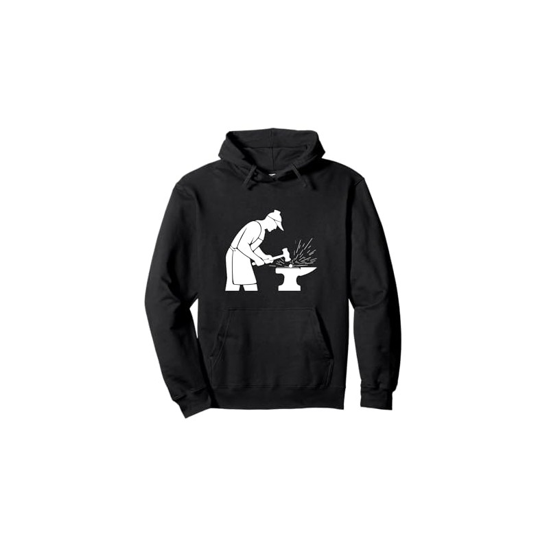 Blacksmith at Work Pullover Hoodie