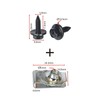 AOLYGEI 50Pcs Engine Under Cover Body Bolts & U-Nut Clips,