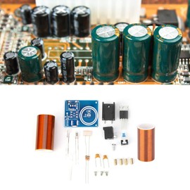 Voltage Plasma Generator and DC12V Electrical Experiment, Mini for tes1a Coil Personally Constructed Kit with Remote LED Spark Module, for tes1a transmissions Experiment (Parts)