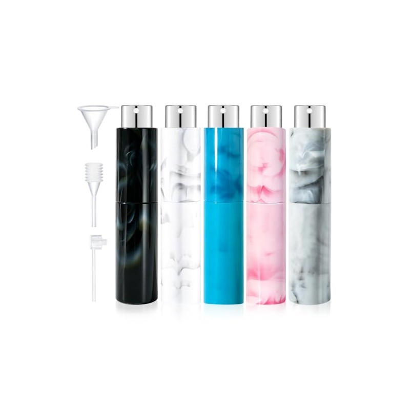 5PCS Atomizadores Recargables de Perfume para Viaje de 10ML, Mini