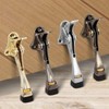 Magnetic No-Drill Door Stopper & Holder Horseshoe Antique Gold