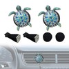 2PCS Beach Car Accessories, Crystal Cute Turtle Air Fresheners Diffuser