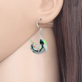 DALANE Mother's Day Earrings Whale Enamel Alloy Dangle Hanging Ocean Animal Jewellery Whale Gifts for Women Girls Children, Zinc, No Gemstone