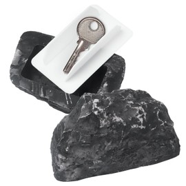 Habbiful Hide a Key Outside Weatherproof Fake Rock Safe Key Hider for Standard Sized Spare Keys Hidden Key Holder for Outside Home