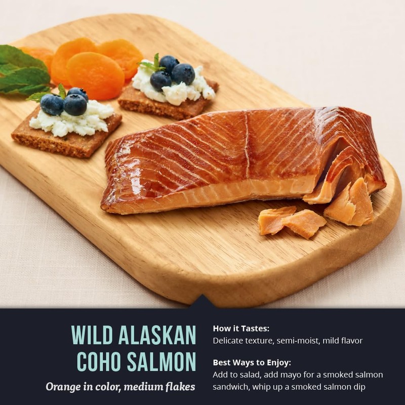 SeaBear - Premium Wild Alaskan Smoked Sockeye, Coho, and Pink