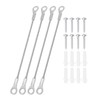 PATIKIL Cabinet Door Restraint Kit 2mm x 10cm, 4 Pack