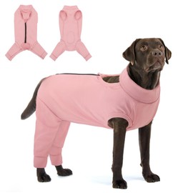 KOESON Dog Recovery Suit Hind Leg, Recovery Sleeve for Female Male Dogs, Pet Leg Sleeve to Stop Licking, Pet Rear Leg Wound Cover, Dog Spay Onesie for Wound Heal Care