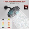 Lavatrum Mate Black Shower Head and Handle Set Single Spray