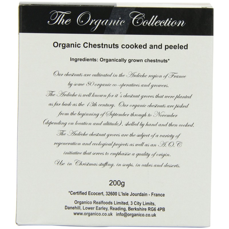 The Organic Collection Organic French Chestnuts In Box 200 g