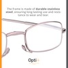 OPTI+ | Foldable Glasses 2 Pack | Light Gray +2.5