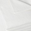 ZOLLNER Set of 6 White Waffle Pique Hand Towels 100%
