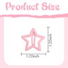 Drnytunk 50Pcs Star Hair Clips,Cute Hair Clips Star Clips Metal
