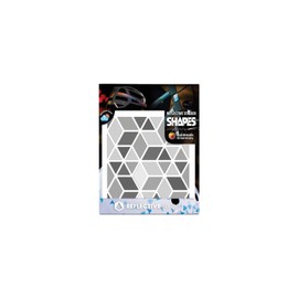 Reflective Berlin Shapes Reflective Stickers Diamonds Grey One Size