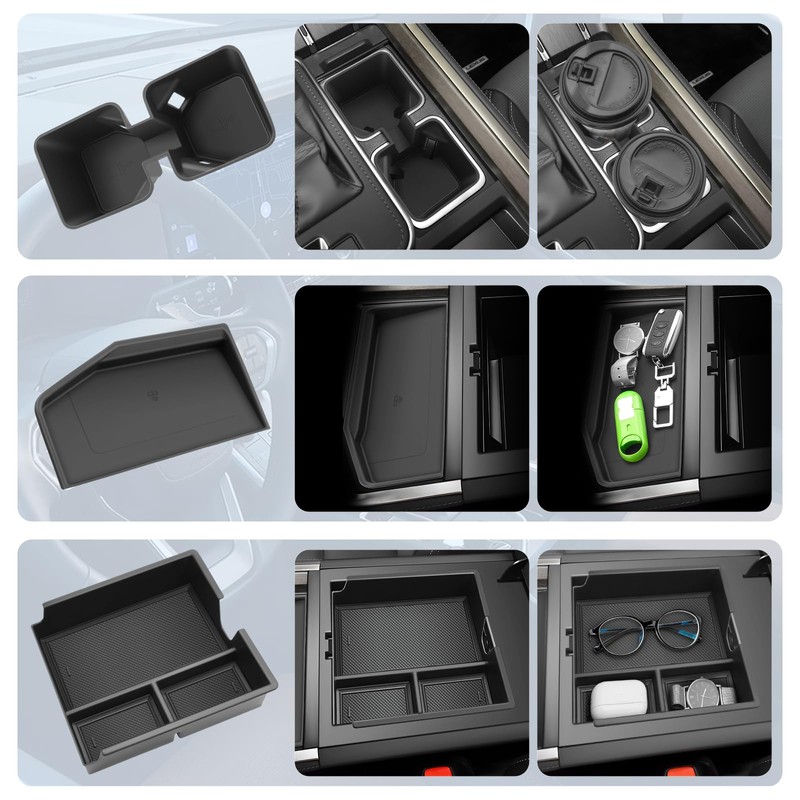 BIBIBO 3Pack for 2024-2026 Lexus GX 550 Center Console Organizer