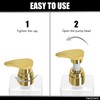 Shampoo Dispenser Bottles with Gold Pump, YACEYACE 16.9oz Set of