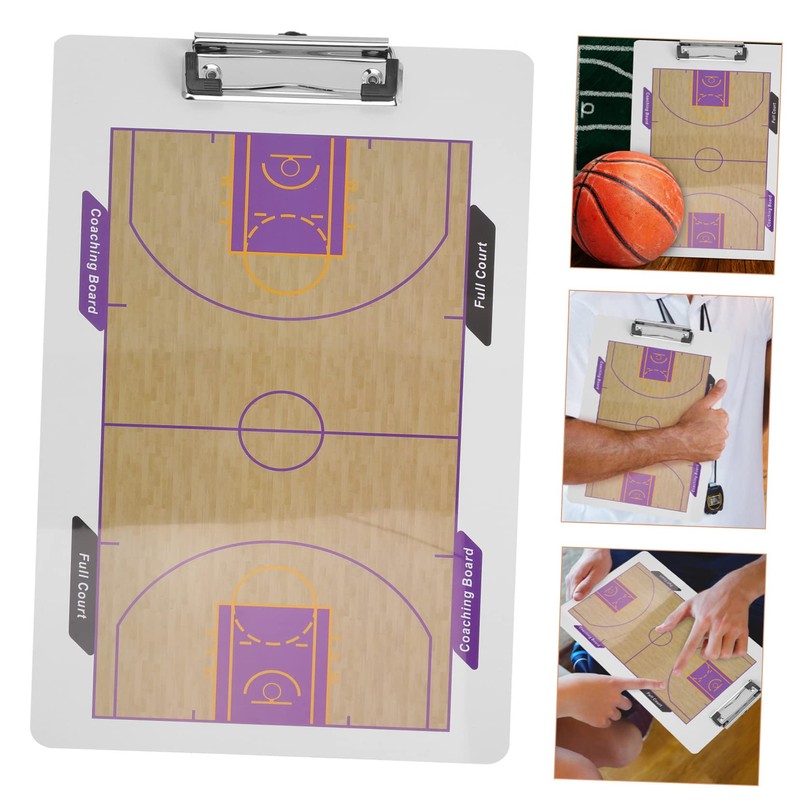 WHAMVOX Basketball Coaching Board Clipfolder Clipboard for Playbook Scorebook Portable