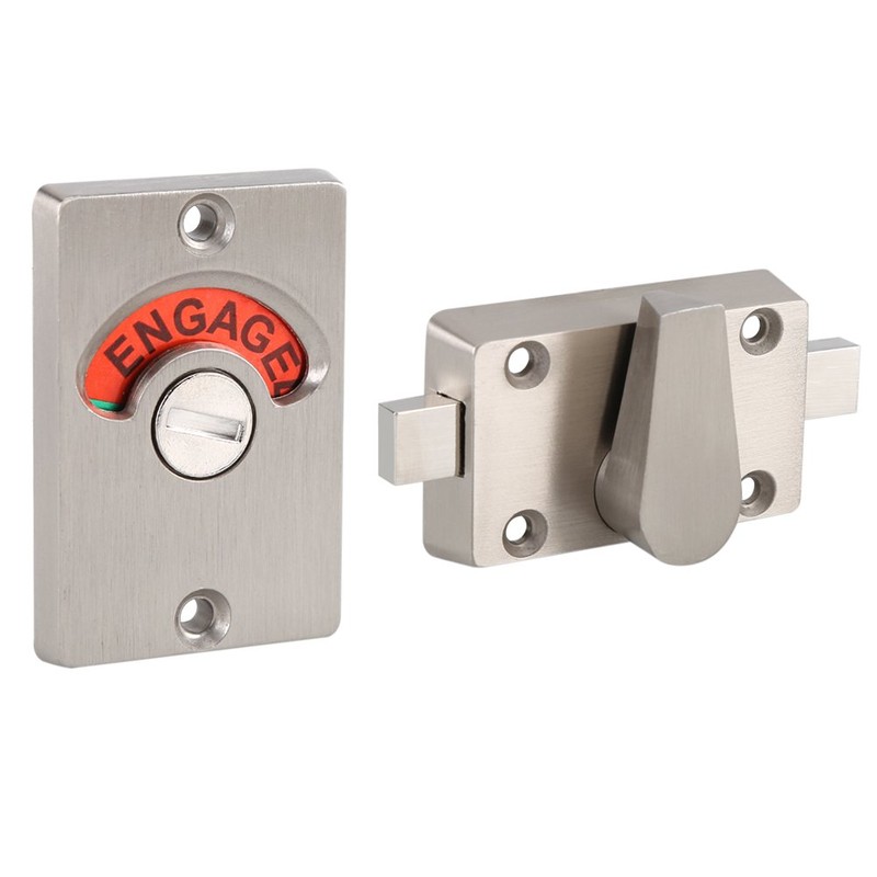Mootea Latch Indicating Lock, Indicator Privacy Bolt Door Lock Vacant