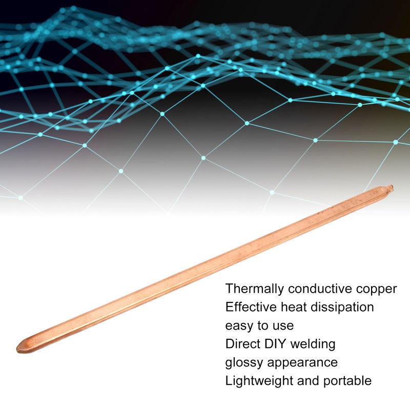 Flat Heat Pipe CPU Cooling Glossy Appearance DIY Welding Simple