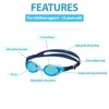 VIEW Swimming Gear V-760JASA Swipe Junior Swimming Goggles - Blue