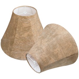 TOOTOO STAR Lamp Shades Set of 2,Imitation Sheepskin LampShade Royal Style 6" Top x 14" Bottom x 10" High Lamp Shades,Suitable for floor and table LampShades Spider