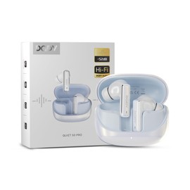 DQDV Audífonos Inalámbricos Bluetooth 6.0, 15mm Diafragmas con ENC Cancelación de Ruido, Carga Rápida, Admite conexión de Dispositivo Dual Compatibles con iOS Android (Blanco)