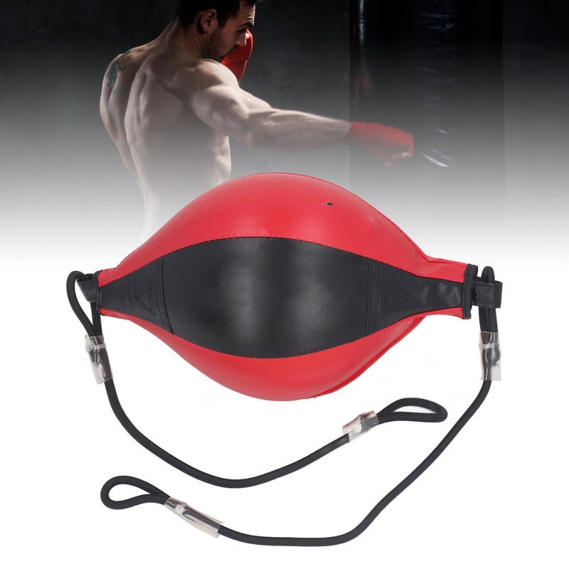 Double End Striking Punching Bag Kit, PU Leather Double End