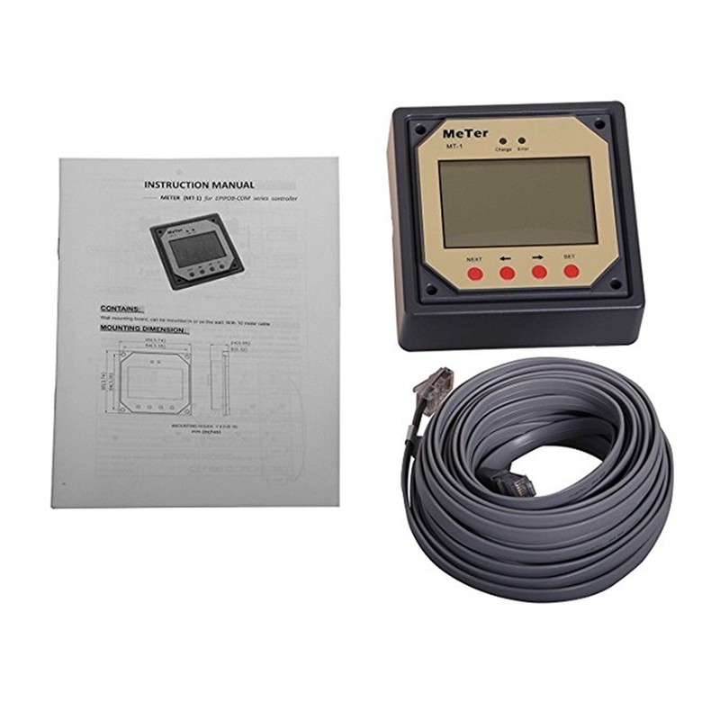 EPEVER PWM Solar Charge Controller EPIPDB-COM Series 10A+ Remote Meter