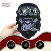 Finally Home Large Biker Gorilla Patch for Iron-On Motorcycle Cowl