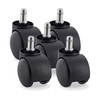 Outwater's Office Chair Caster Wheels (Set of 5 Nylon Twin