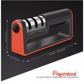 Knife Professional 3-Stage Kitchen Knife Sharpener Tool Tungsten Diamond Ceramic