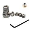 8 PCS Step Drill Bit Depth Stop Collar Ring Positioner