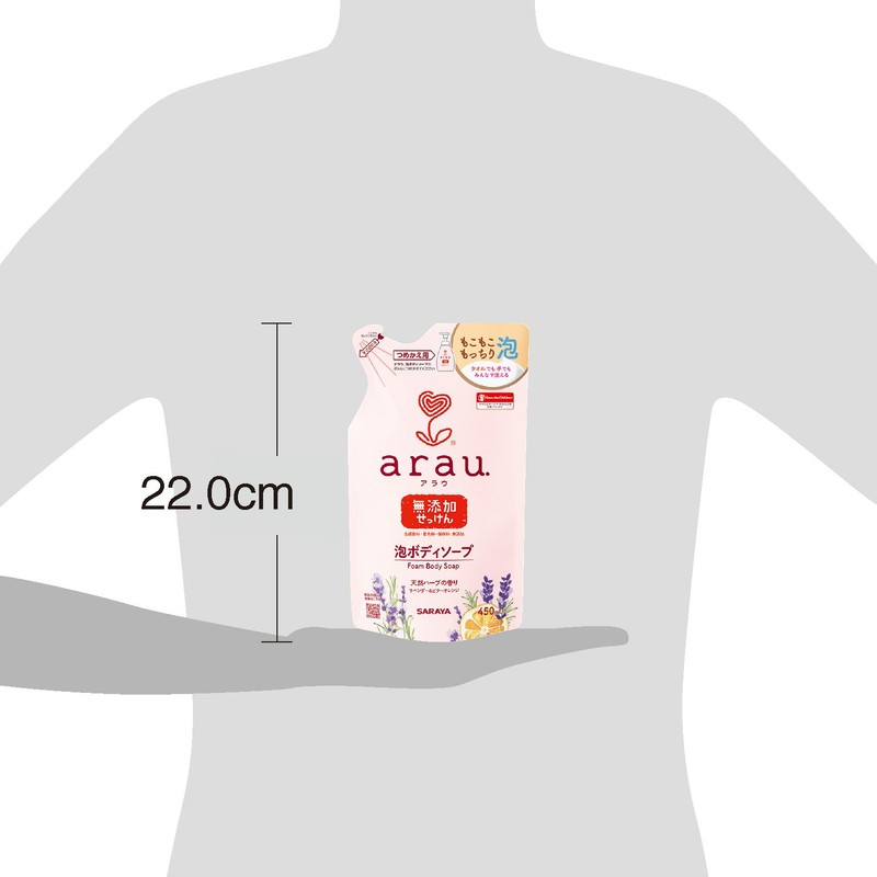 arau Foaming Body Soap, 15.2 fl oz (450 ml), Refill