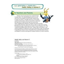 Health Safety and Manners - Abeka 3rd Grade 3 Health Student Textbook