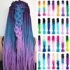 prinfantasy Braided Ponytail Hair Wigs, Colour Gradient Braid, Synthetic Braided