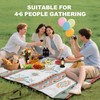 TlaroRiz 77.56"×77.56" Large Picnic Blankets Waterproof Picnic Mat Foldable Picnic